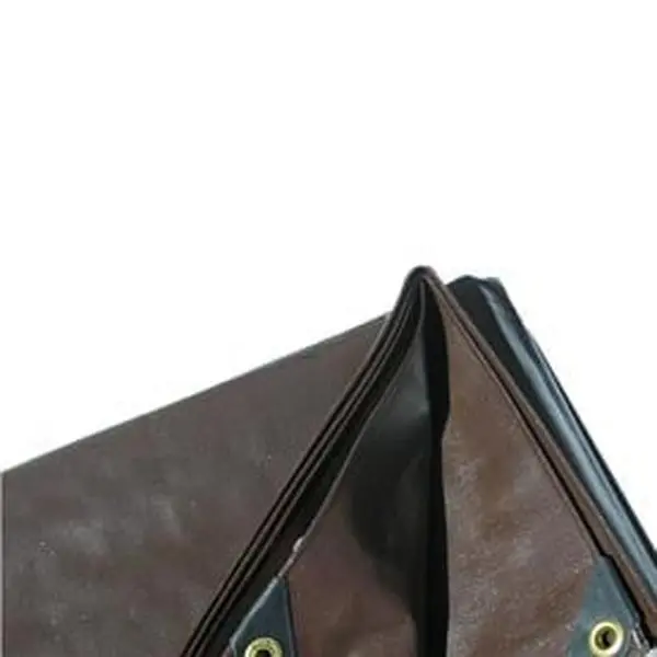 Super Heavy Duty 8 oz Tarp, 10x20 ft Brown Woven Polyethylene Canopy, Waterproof, UV Treated, and Acid Resistant for Outdoors, Shading Tent Tarps, Wear-Resistant Waterproof Tent Tarps, Heat Seal, Large Canopy Tent Tarps