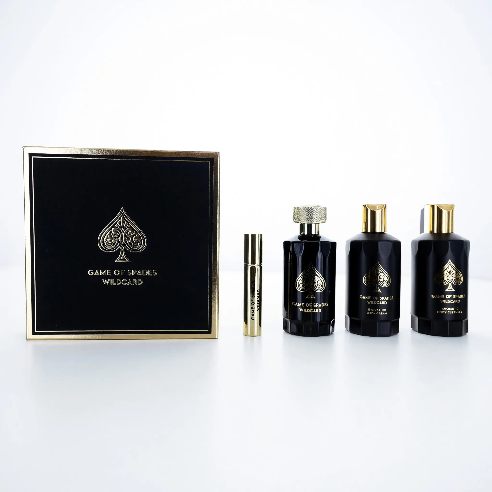Game of Spades Wildcard by Jo Milano, 4 Piece Gift Set for Unisex