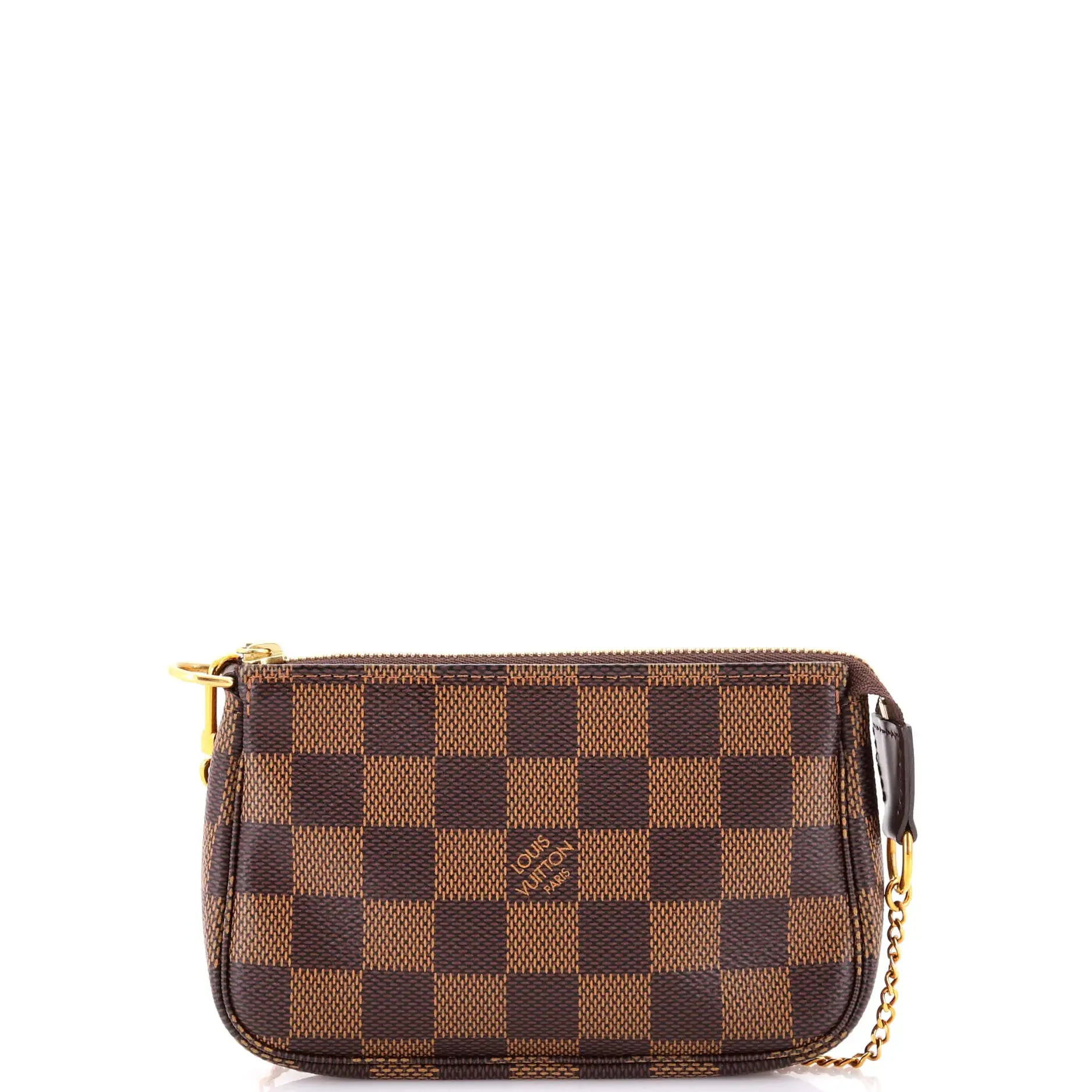 Pre-owned Louis Vuitton Canvas Coated Clutches & Wristlets Pochette Accessoires Damier Mini by Rebag