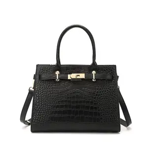 2025 New Style Fashionable Large-Capacity Genuine Leather Tote Bag for Middle-Aged Ladies & Mothers