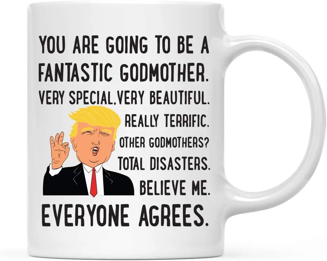 You’re Going to Be a Fantastic Godmother Coffee Mug – Pregnancy Reveal Gift – Godmother Announcement Mug – Baby Reveal Cup – Cute Gift Idea 11oz & 15oz