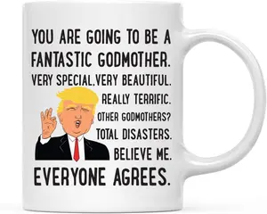 You’re Going to Be a Fantastic Godmother Coffee Mug – Pregnancy Reveal Gift – Godmother Announcement Mug – Baby Reveal Cup – Cute Gift Idea 11oz & 15oz