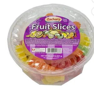 Assorted Fruit Slices, Lemon, Lime, Cherry, & Orange Flavored Candy, 32 oz. Tub