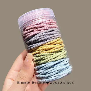 50 pieces of high elasticity Ties bands, colorful and simple hair ties, high elasticity rubber bands