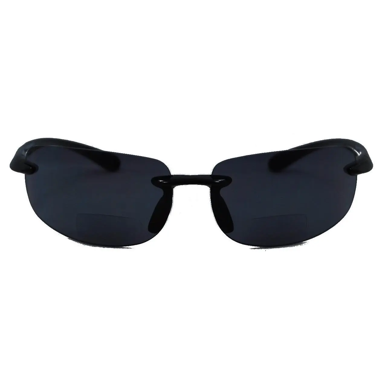 Lovin Maui Wrap Around Non-Polarized Version Nearly Invisible Line Bifocal Sunglasses