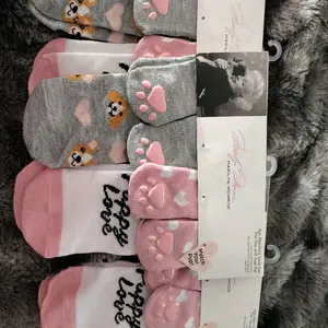 Marilyn Monroe Four-Piece Socks Set for Pets and Owners - Matching Design, Soft Socks for Pets, Pink & Gray Color Options