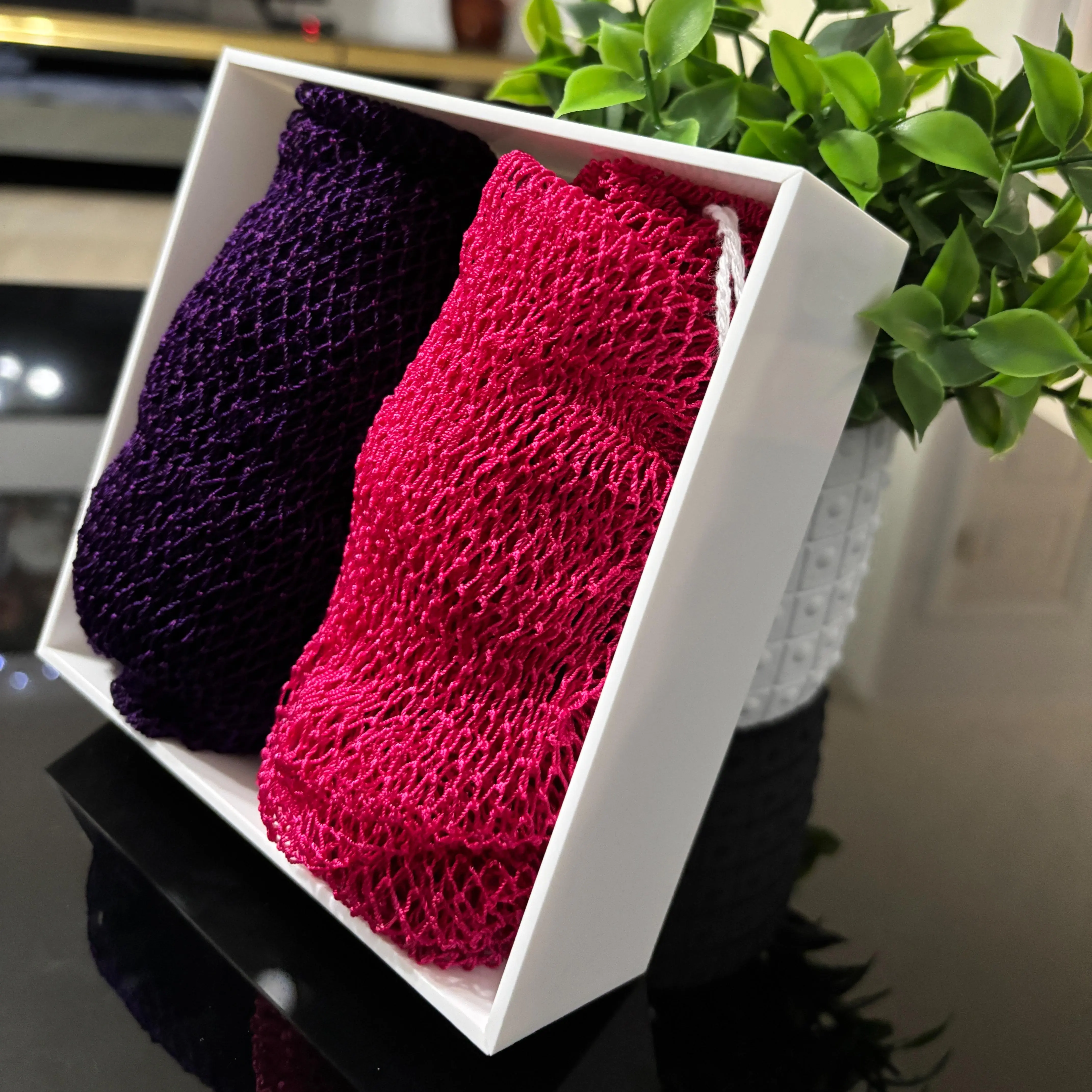 Authentic Rough African Net Sponge from Ghana Ultimate Daily Exfoliating Bath Sponge Deep Exfoliation Rich Tradition Personal Smooth Eco-Friendly Biodegradable Synthetic Tool for Shower