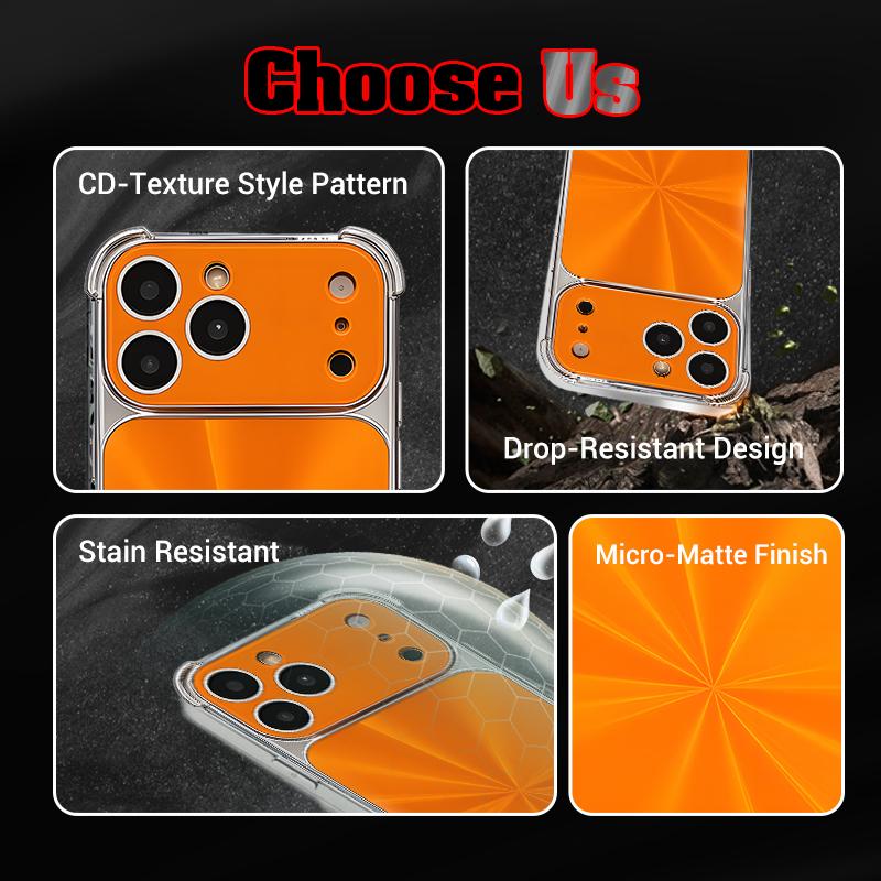 Quad-corner Drop-proof CD-texture Case for iPhone