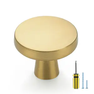 Ravinte Solid Knobs Kitchen Cabinet Knobs Round Knobs Dresser Drawer Knobs Gold Cabinet Hardware Round Cabinet Door Knobs Drawer Knobs Drawer Pulls
