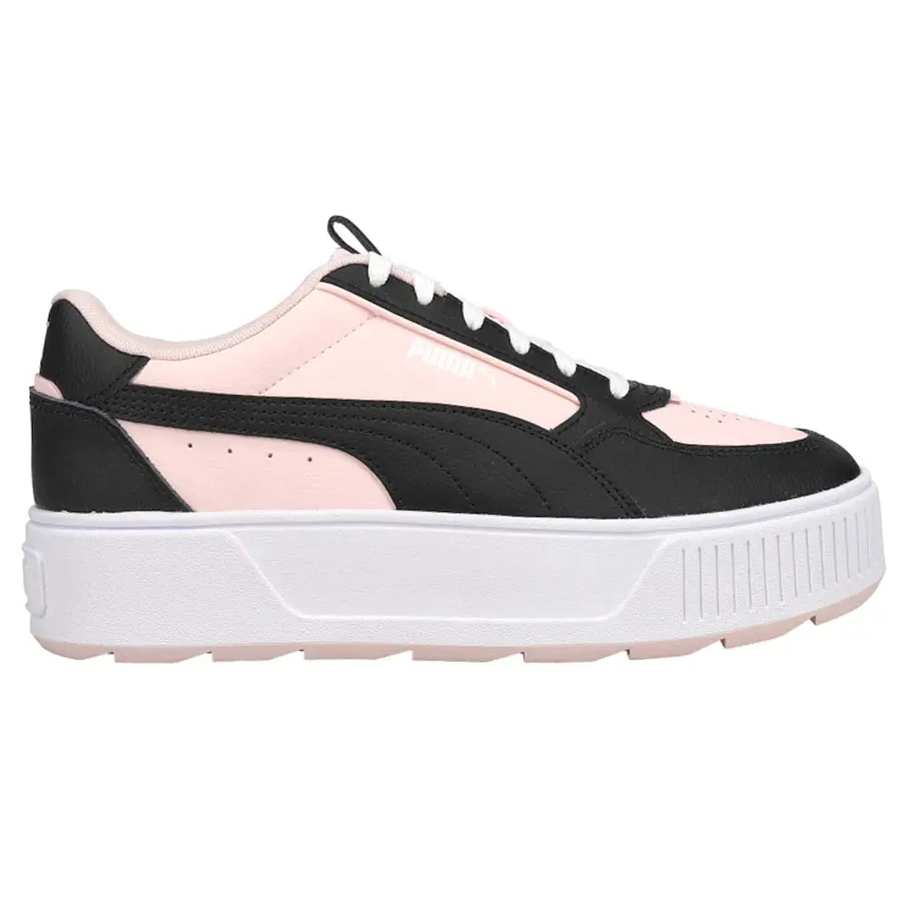 PUMA Womens Karmen Rebelle Cout Perforated Platform Sneakers Shoes Casual - Pink