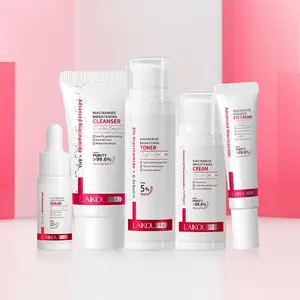 Summer Facial Skin Care Kit, 1 Count Facial Cleanser & 1 Count Toner & 1 Count Eye Cream & 1 Count Serum & 1 Count Face Cream, Multifunctional Skin Care Sets