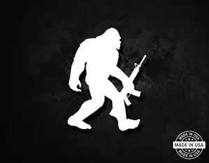 Bigfoot AR-15 Decal, Vinyl Die Cut Sticker, Made In USA