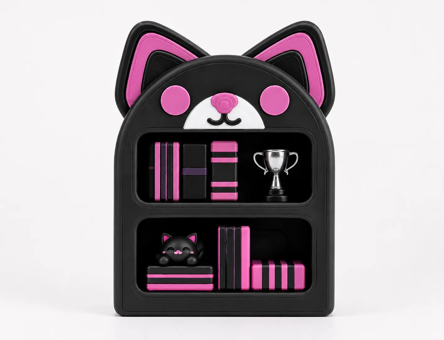 Kawaii Kitty Bookshelf