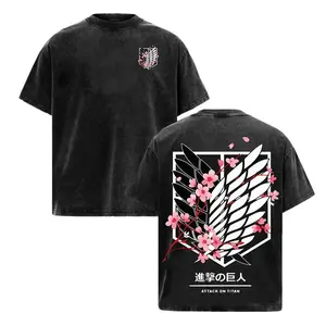 Attack On Titan Anime Unisex Tee _ Wings Of Freedom AOT Shirts - Eren Acid Wash Shirt Graphic Tee Casual Menswear Soft Top Sweater, Hoodie _ AOT Streetwear Style Tee Tshirt Wetsuit Shoe