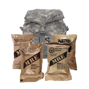 Sustainment Pouch ACU Digital and 4 Random 2025 Military MRE - Combo!