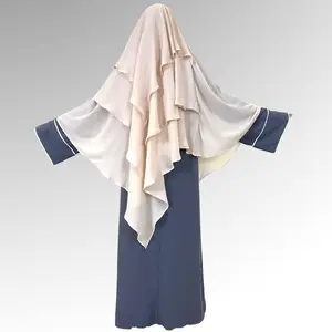 Haniya - Butterfly Multi-layered Khimar niqab Muslim headwear Islamic long khimar