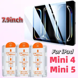 3-Pack Tempered Glass Screen Protector for Apple iPad 7.9 Inch Mini4/mini5, 9h Hardness, Easy Install, Anti-Scratch, No Dust, No Bubbles