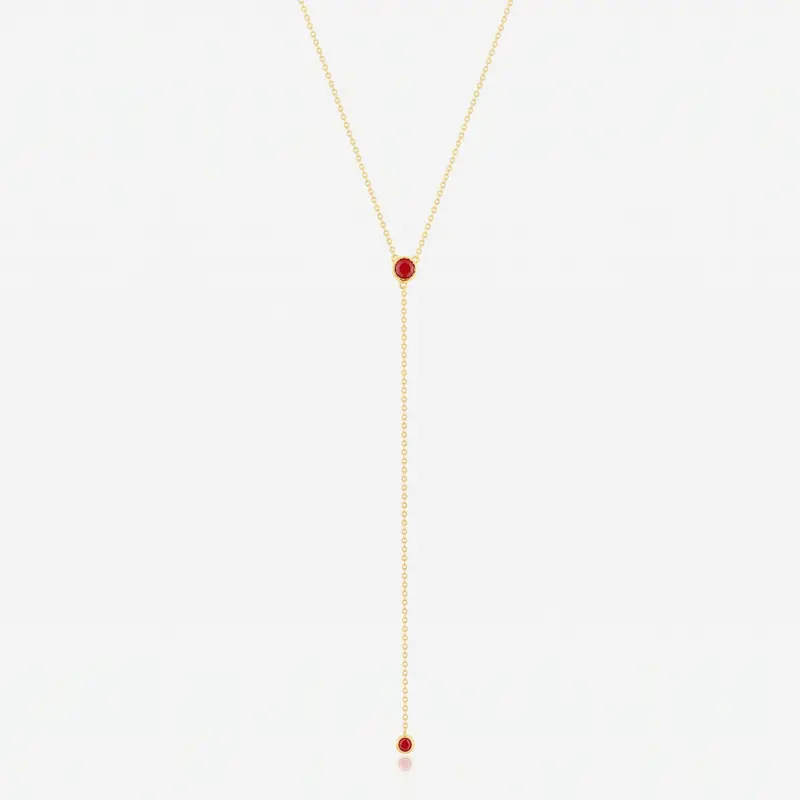 EVRY JEWELS Gold or Silver Plated Women's Hypoallergenic Alina Lariat Necklace