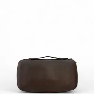 Pre-owned Louis Vuitton Leather Clutches & Wristlets Clutch Saffiano Dark Brown (0511n2)