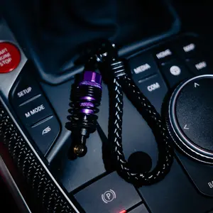 JDM Aluminum Coilover Suspension Keychain - Realistic Design for Car Enthusiasts & Tuner Culture - Lightweight & Durable Metal Keychain for Keys Backpacks or Gifts