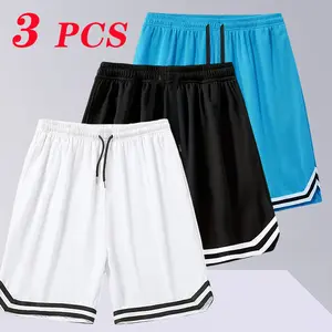 Men's Breathable Knit Fabric Shorts - Stylish Black Casual Summer Street Style Menswear Essential