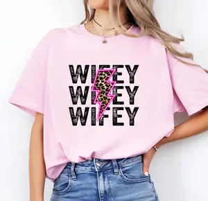 Wifey Shirt for Women, New Bride Graphic Tee, Minimalist Wedding Gift for Her, Anniversary Wifey Top, Bridal Party Clothing