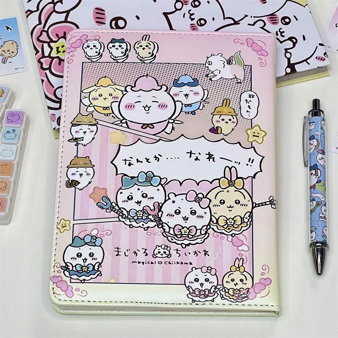 Kawaii Chiikawa Thick Cartoon Notebook, Colorful Inner Pages Journal, Cute Student Stationery for School Writing & Planning, Ideal Gift for Home Supplies Use, Children, Rectangular