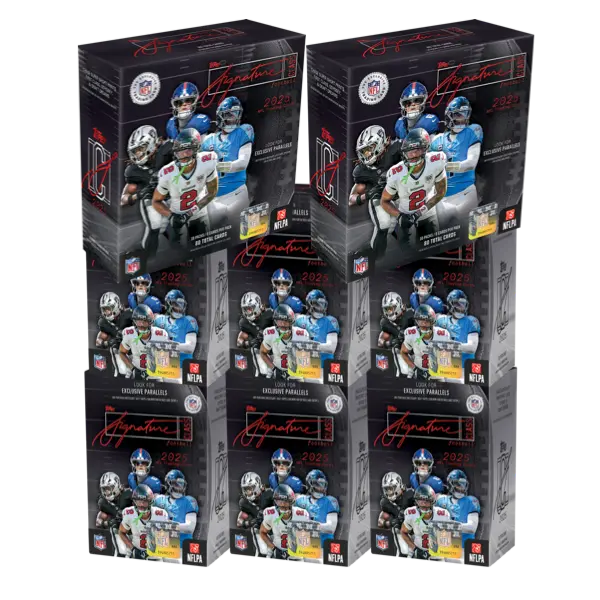 PYT #1724 - 2025 Topps NFL Signature Class Pick Your Team Break - 6 Blaster Boxes & 2 Mega Boxes In Break