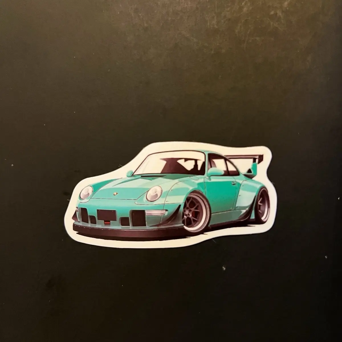 Porsche Green Premium Sticker
