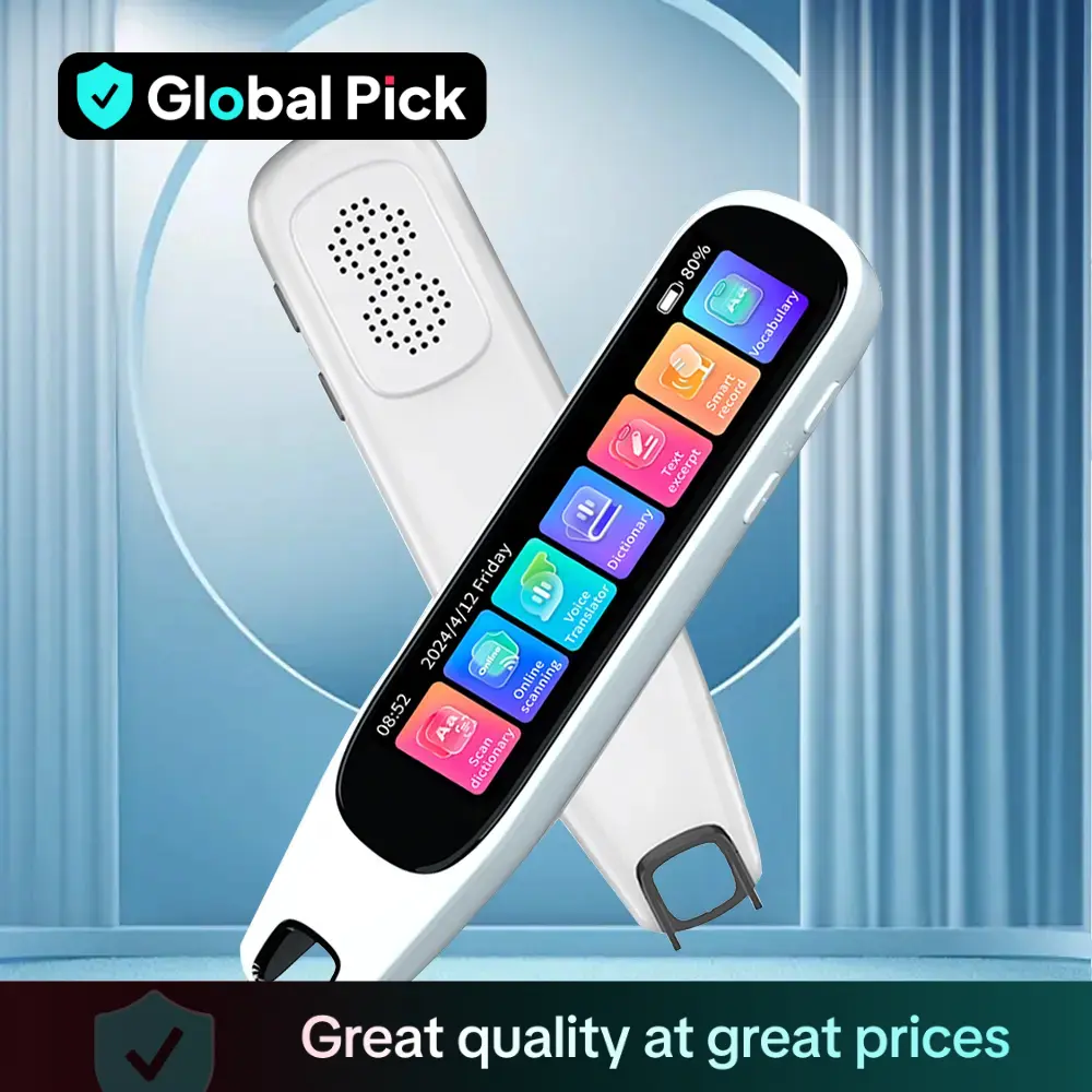 Translation Pen with Memory Card Expansion, 134 Languages Two-way Intercom, Online Scanning Supports 60 Languages, and Offline Scanning Supports 10 La