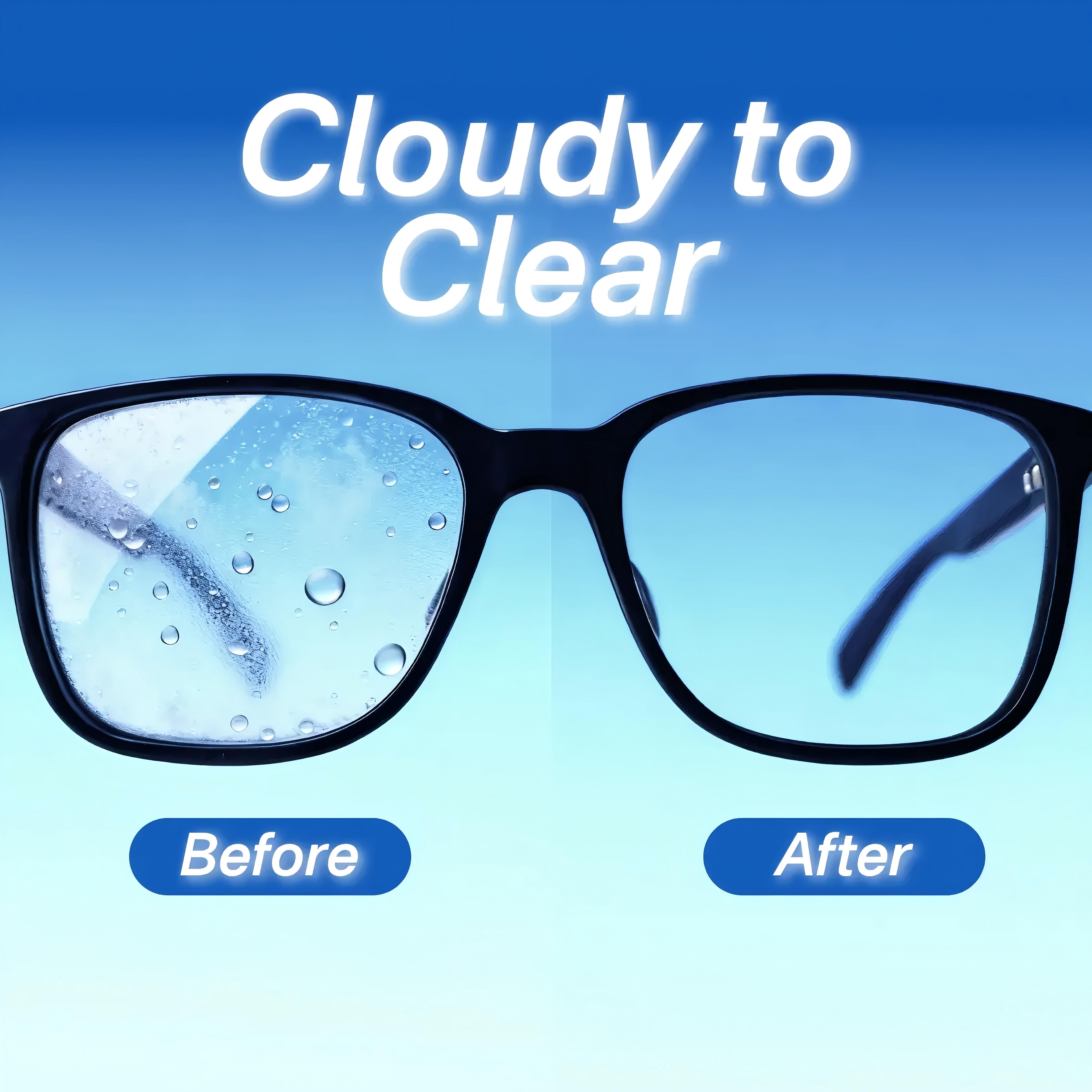 100 Pack Anti-Fog Lens Cleaning Wipes, Pre-Moistened Eyeglass Wipes for Glasses, Screens, Car Mirrors