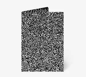 "Bitmap" Paperwallet Micro Wallet - 1.3mm Slim Design with RFID Protection, Waterproof, Eco-Friendly, Holds 8 Cards & Cash, Artistically Designed