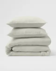 The Linen Company Egyptian Cotton Percale Sheets - Soft and Breathable, Ideal for Comfort and Style