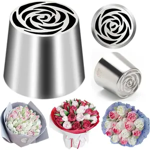 Extra Large Russian Piping Tip, Cake Decorating Kit, Frosting Piping Kit For Cake, Flower Cake Decoration, Russian Tips For Cake Decorating, SL42