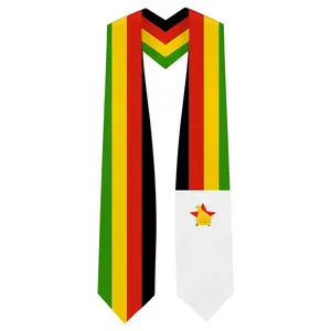 Zimbabwe Graduation Stole - Zimbabwe Flag Sash