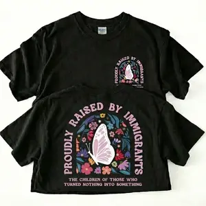Proudly Raised By Imm.igrants Shirt, Imm.igrant Rights Tshirt, No Human Is Illegal tee, Social Justice, Imm.igrant Tee, Anti Republican Gift
