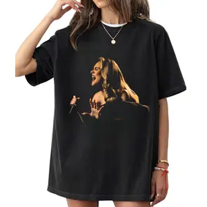 Vintage  Adele Weekends with Adele Authentic Concert T Shirt Unisex Large with Special Gift Cotton Top Womenswear