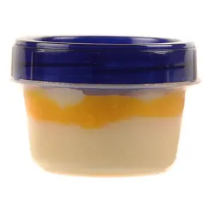 [6 PACK] 4oz Twist Top Storage Containers - Airtight Plastic Food Storage Canisters with Twist & Seal Lids, Leak-Proof - Reusable, Stackable, BPA-Free Snack Containers