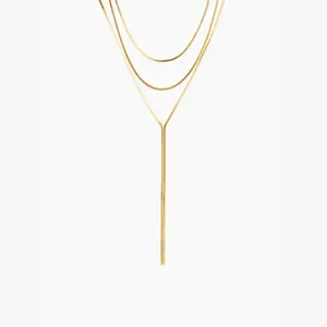 Cider Y-SHAPED LAYERED NECKLACE