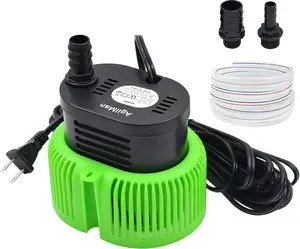 Pool Cover Pump above Ground - Submersible Water Sump Pump Swimming Water Removal Pumps, with Drainage Hose & 25 Feet Extra Long Power Cord, 850 GPH inGround, 3 Adapters