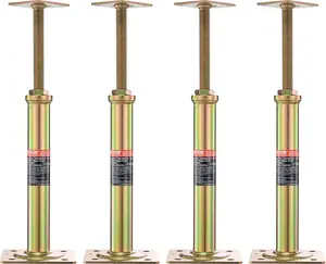 VEVOR House Floor Jacks, 4 PCS Post Floor Joist Jacks for Leveling, 11.6"-16" Height Range, Total Support up to 10000 LBS, Galvanized Telescoping Screw Jacks for Temporary Support