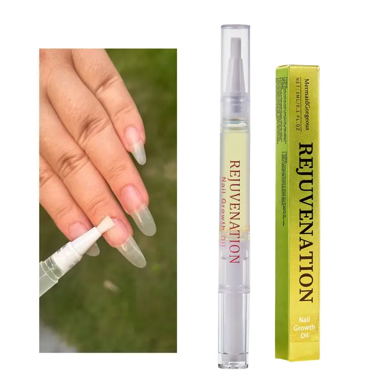 Nail Growth Oil Natural Cuticle Oil Pen For Growth, Strengthening, Brightening Moisture Nourishing Dry Nail Strengthener Serum for Weak and Brittle Nails Manicure Treatment Oil Nail Care Moisturizer Nail Vitamin Essentials