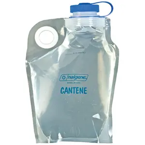 NALGENE 96 Oz Wide-Mouth Cantene Sports Water Bottle - Portable, Washable, Reusable, Foldable Outdoor Hydration Bottle, Water Bottles