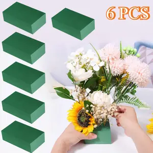 6 Pcs Floral Foam Blocks for Flower Arrangement, Wet and Dry Green Floral Foam for Wedding, Birthdays, Home Decorations,Automotive & Motorcycle