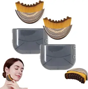 .Lymphatic Contour Face Brush for Jawline & Chin Sculpting – Dry Brushing Massager for Lymphatic Drainage & Facial Fatigue Relief,  Ergonomically Designed to Fit The Skin Precisely  (1PCS) Beauty Roller Daily, Christmas gift, Halloween gift