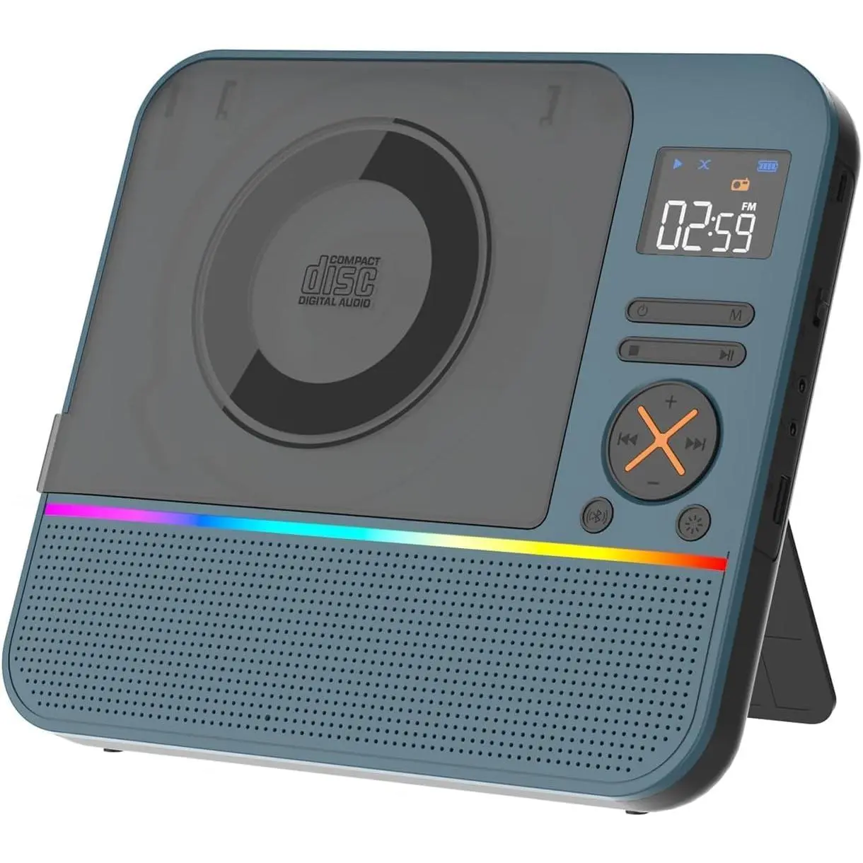 CD Player Portable,  HiFi Stereo Portable CD Player with , Desktop Player  for  with Remote Control, RGB Light, Supports USB/AUX/Sleep Timer