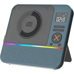 CD Player Portable,  HiFi Stereo Portable CD Player with , Desktop Player  for  with Remote Control, RGB Light, Supports USB/AUX/Sleep Timer