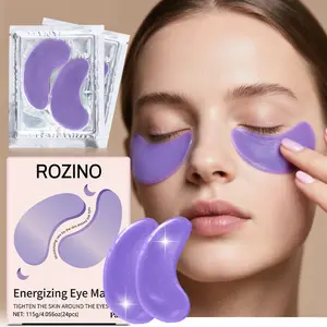 ROZINO Purple Eye Mask Energizing Eye Mask Tighten Skin Around Eyes 115g 24pcs for Skin Care Enhance Your Skincare Routine