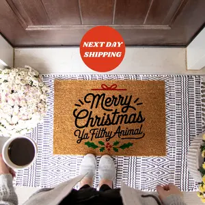 Filthy Animal Doormat, Home Alone Fan Doormat, Holiday Prank Welcome Mat, Christmas Movie Gift, Outdoor Funny Doormat, Christmas Doormat, Funny Doormat, Merry Christmas Doormat, Welcome Mat, Outdoor Mat, Holiday Decor, New Home Decor