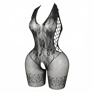 V15 Fishnet Bodysuit Date Night Outfit Fishnet Lingeries Fish Net Underware NetLingeries Bodystocking |   Lace Lingerie |   Plus-size Friendly |   Womenswear Bodysuits Teddy Floral Mesh Set spicy minimalist style basic womenswear intimate wear passion She